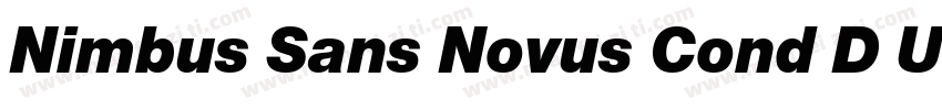 Nimbus Sans Novus Cond D Ultra字体转换